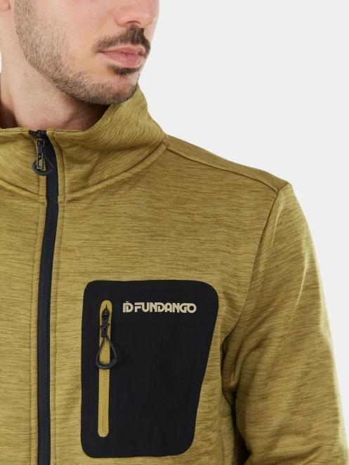 pulover polar pt. barbati Fundango Jefferson Fleece Jacket verde 5