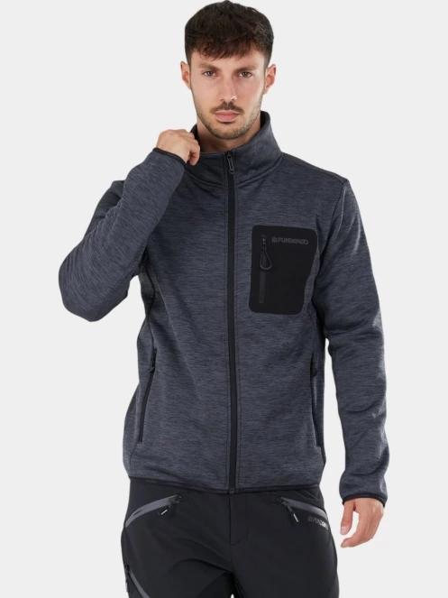 pulover polar pt. barbati Fundango Jefferson Fleece Jacket gri 5