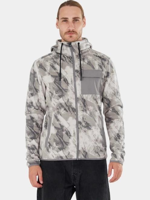 pulover polar pt. barbati Fundango Nestor Fleece Jacket gri 2