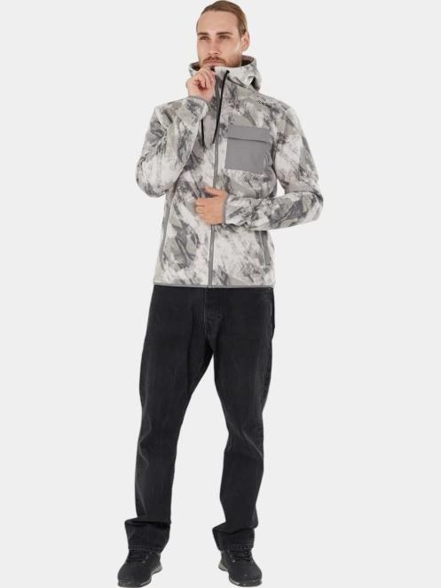 pulover polar pt. barbati Fundango Nestor Fleece Jacket gri 4