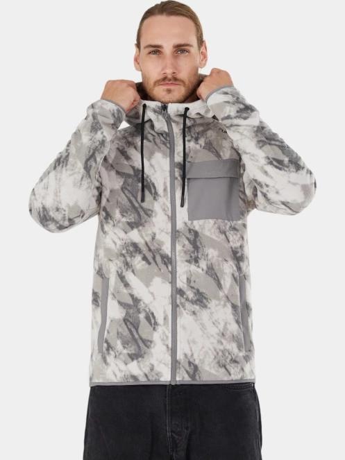 pulover polar pt. barbati Fundango Nestor Fleece Jacket gri 5