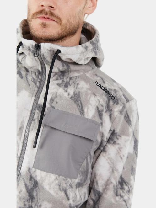 pulover polar pt. barbati Fundango Nestor Fleece Jacket gri 6