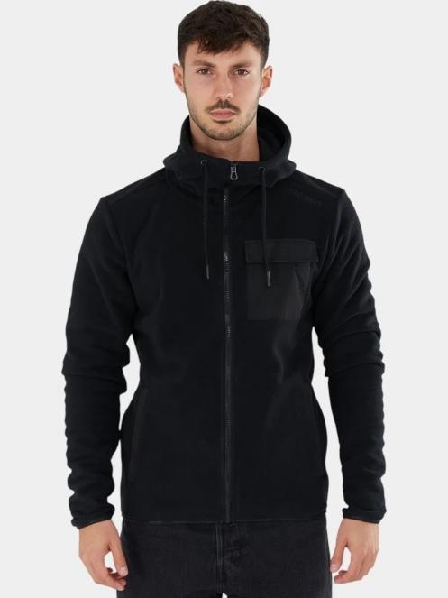 pulover polar pt. barbati Fundango Nestor Fleece Jacket negru 2