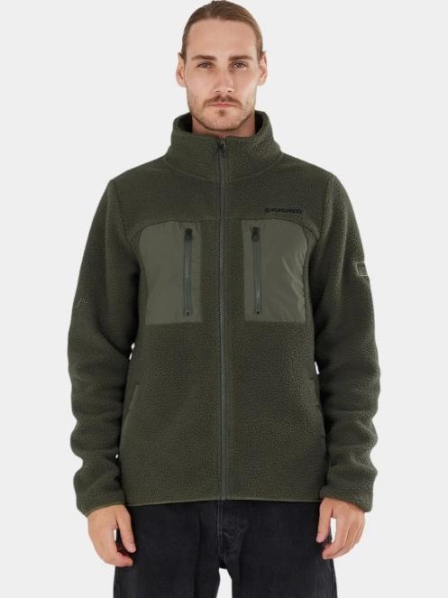 pulover pt. barbati Fundango Haven Hybrid Jacket verde 2