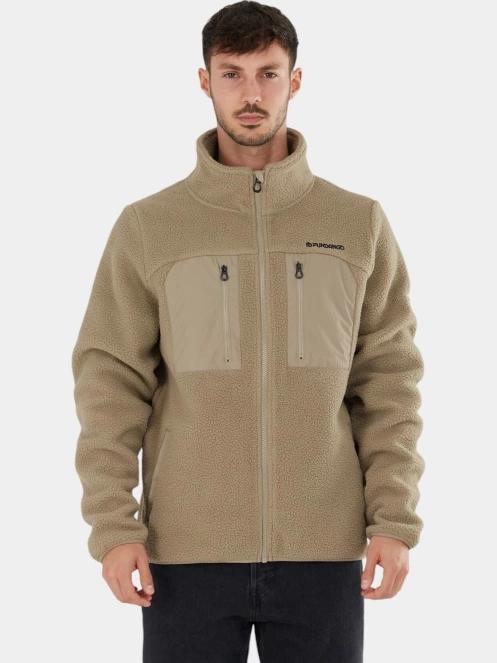 pulover pt. barbati Fundango Haven Hybrid Jacket nisip 2