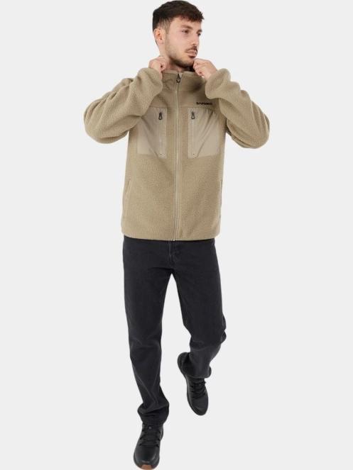 pulover pt. barbati Fundango Haven Hybrid Jacket nisip 4
