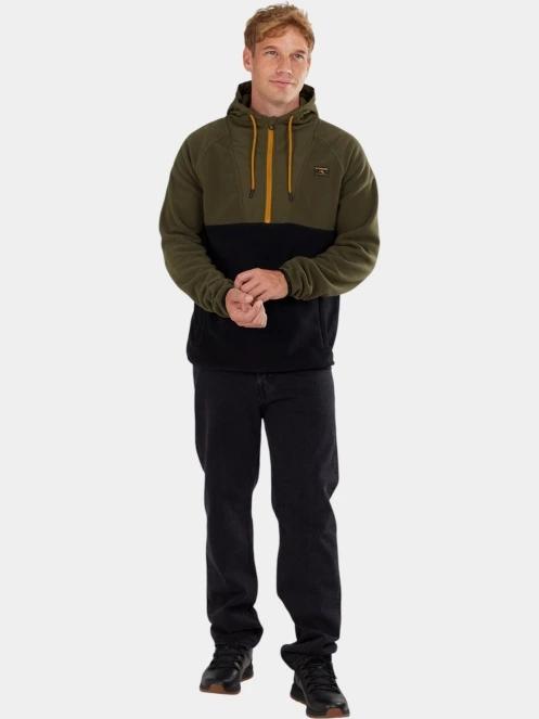 pulover cu gluga pt. barbati Fundango Carlos Fleece Pullover verde 4