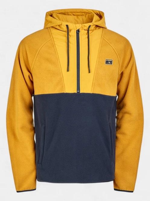 pulover cu gluga pt. barbati Fundango Carlos Fleece Pullover galben 8