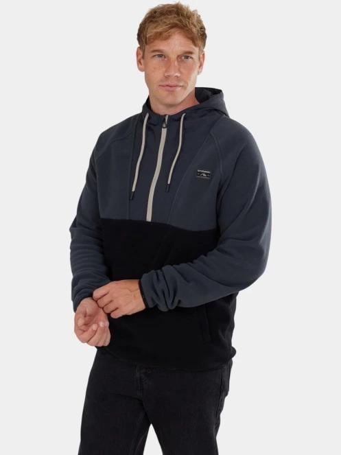 pulover cu gluga pt. barbati Fundango Carlos Fleece Pullover gri 5