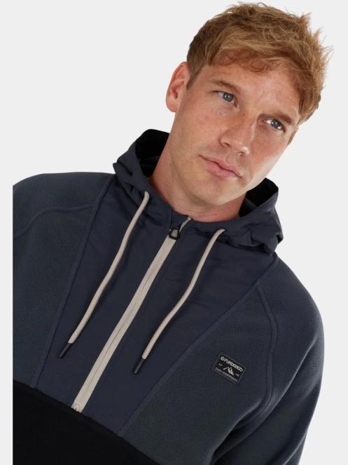 pulover cu gluga pt. barbati Fundango Carlos Fleece Pullover gri 6