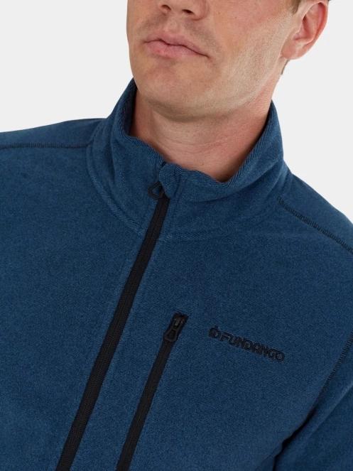 pulover polar pt. barbati Fundango Jeffrey Fullzip Fleece albastru inchis 6