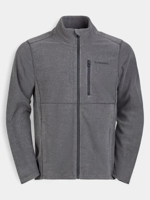 pulover polar pt. barbati Fundango Jeffrey Fullzip Fleece negru 2
