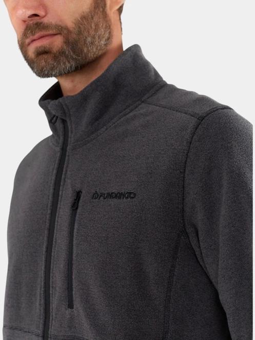 pulover polar pt. barbati Fundango Jeffrey Fullzip Fleece negru 6