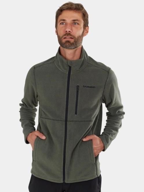 pulover polar pt. barbati Fundango Jeffrey Fleece Jacket oliv 2
