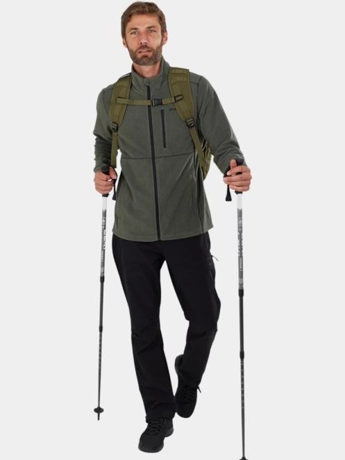 pulover polar pt. barbati Fundango Jeffrey Fleece Jacket oliv 4
