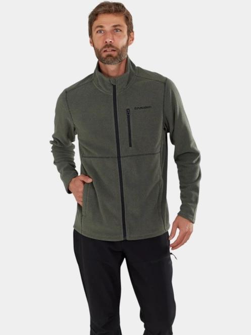 pulover polar pt. barbati Fundango Jeffrey Fleece Jacket oliv 5