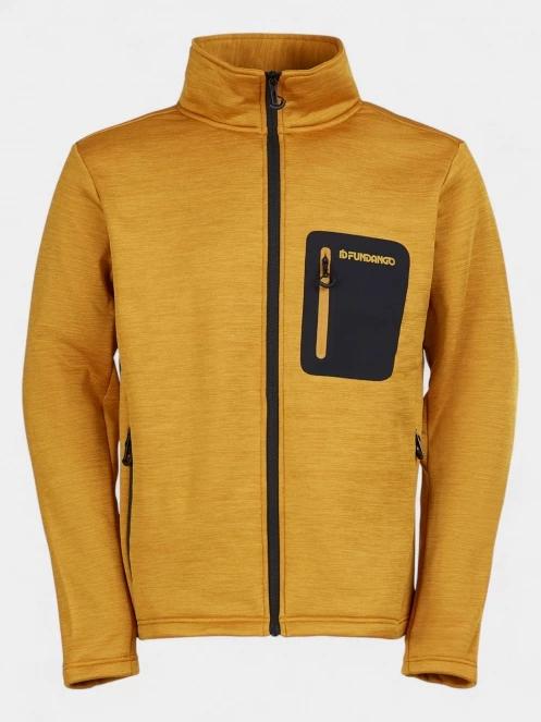 pulover polar pt. barbati Fundango Revolution Fullzip Fleece galben 9