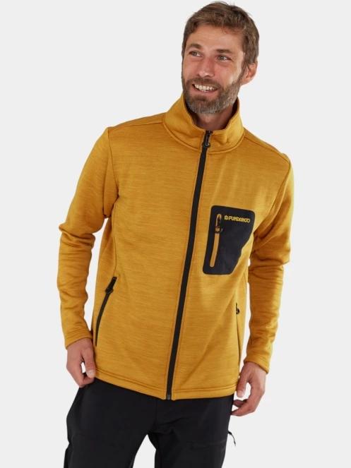 pulover polar pt. barbati Fundango Revolution Fullzip Fleece galben 5