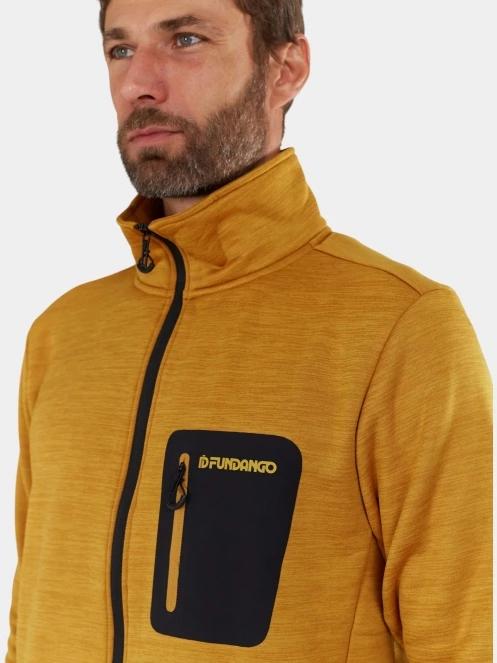 pulover polar pt. barbati Fundango Revolution Fullzip Fleece galben 6
