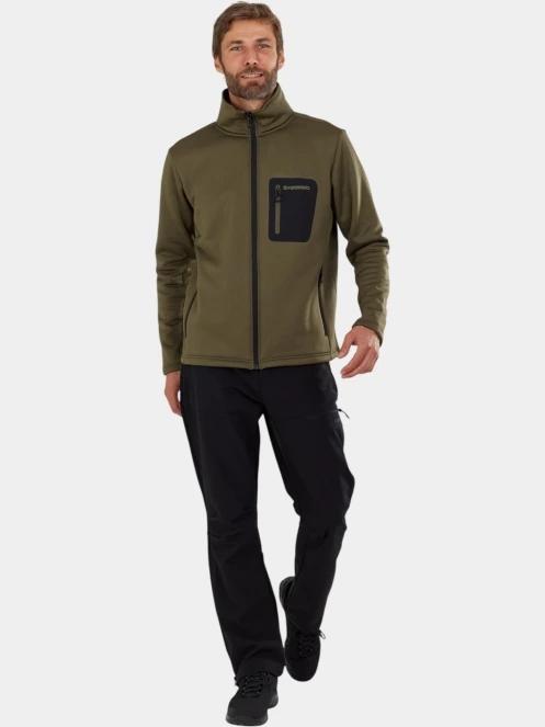 pulover polar pt. barbati Fundango Revolution Fullzip Fleece verde 4