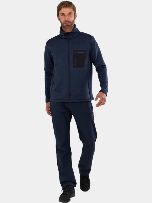 pulover polar pt. barbati Fundango Revolution Fleece Jacket albastru inchis 4