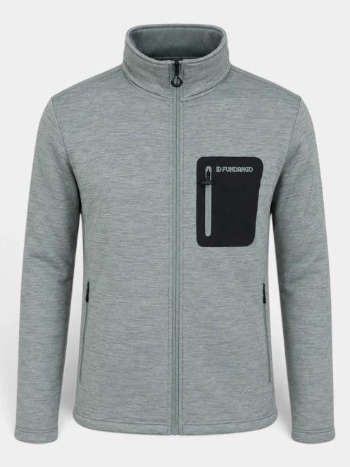 pulover polar pt. barbati Fundango Revolution Fleece Jacket verde 10