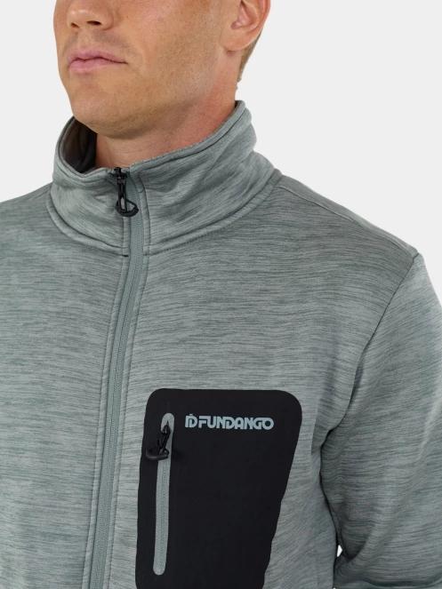 pulover polar pt. barbati Fundango Revolution Fleece Jacket verde 6