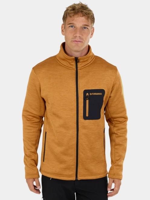 pulover polar pt. barbati Fundango Revolution Fleece Jacket portocaliu 2