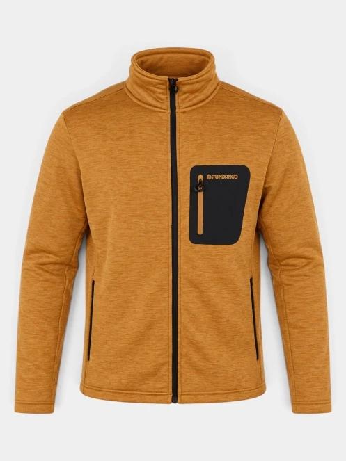 pulover polar pt. barbati Fundango Revolution Fleece Jacket portocaliu 9