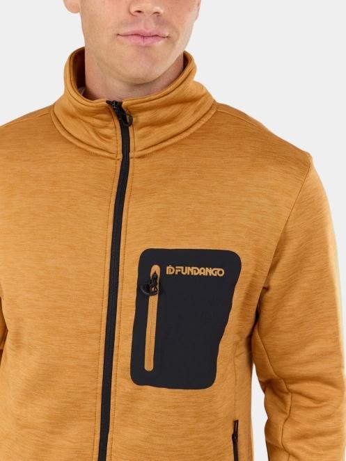 pulover polar pt. barbati Fundango Revolution Fleece Jacket portocaliu 6