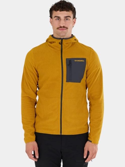 strat intermediar hibrid pt. barbati Fundango Nagano Full Zip Hoodie galben 2