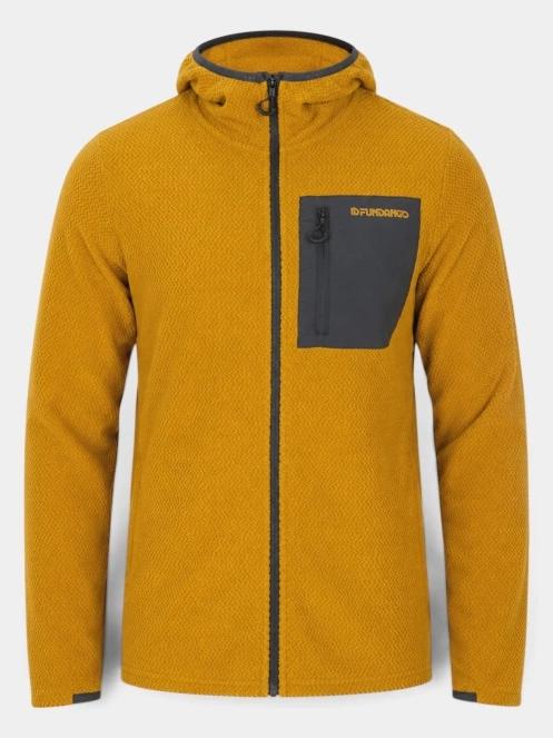 strat intermediar hibrid pt. barbati Fundango Nagano Full Zip Hoodie galben 7