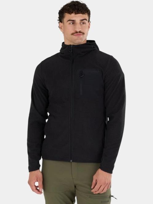 strat intermediar hibrid pt. barbati Fundango Nagano Full Zip Hoodie negru 2