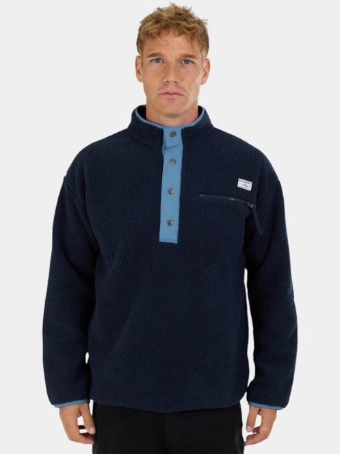 pulover polar pt. barbati Fundango Phoenix Fleece Jacket albastru inchis 2