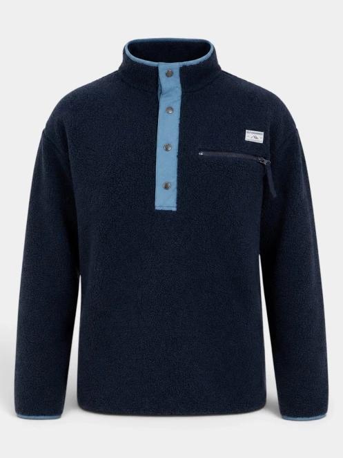 pulover polar pt. barbati Fundango Phoenix Fleece Jacket albastru inchis 7
