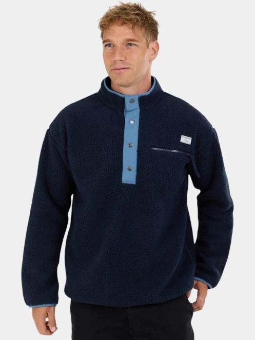 pulover polar pt. barbati Fundango Phoenix Fleece Jacket albastru inchis 5