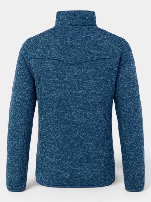 pulover polar pt. barbati Fundango Cruz Knit Fleece Jacket albastru inchis 7