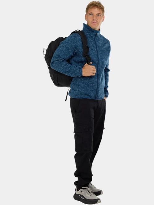 pulover polar pt. barbati Fundango Cruz Knit Fleece Jacket albastru inchis 4