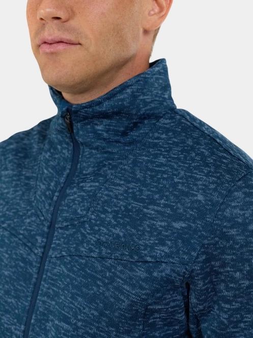 pulover polar pt. barbati Fundango Cruz Knit Fleece Jacket albastru inchis 5