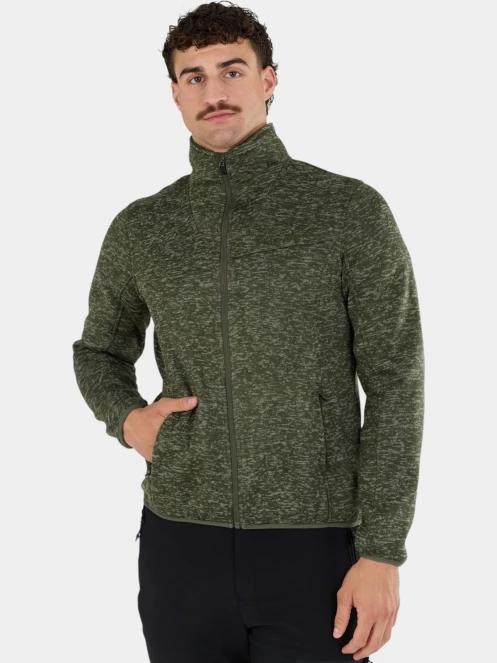 pulover polar pt. barbati Fundango Cruz Knit Fleece Jacket oliv 2