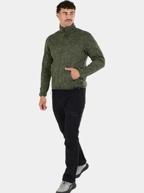 pulover polar pt. barbati Fundango Cruz Knit Fleece Jacket oliv 4