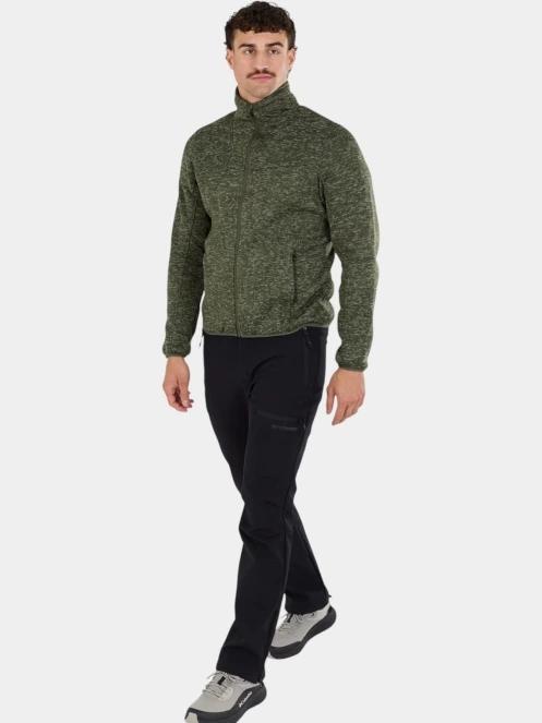 pulover polar pt. barbati Fundango Cruz Knit Fleece Jacket oliv 5