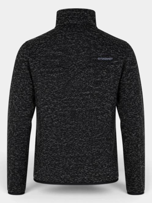 pulover polar pt. barbati Fundango Cruz Knit Fleece Jacket gri 8