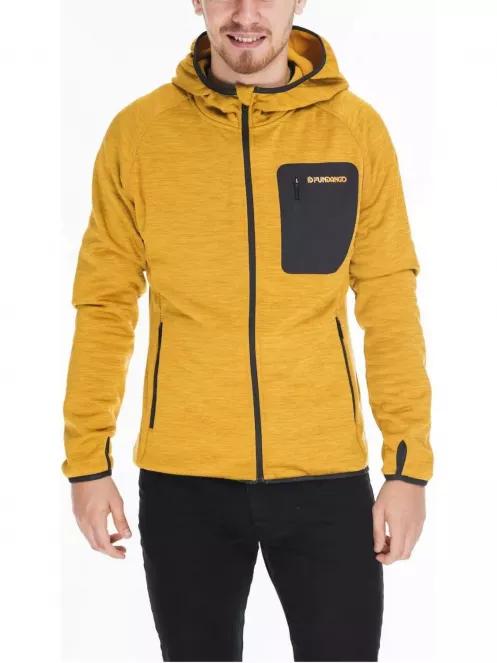 pulover polar pt. barbati Fundango HERMON Hooded Fleece portocaliu 2
