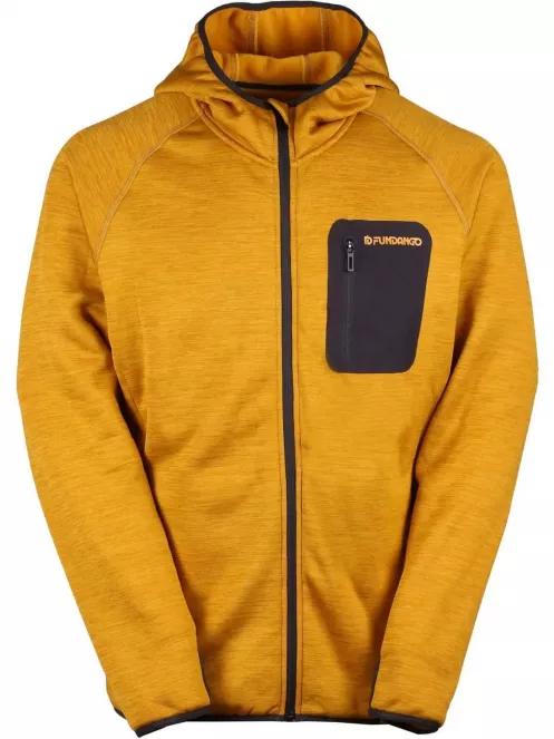 pulover polar pt. barbati Fundango HERMON Hooded Fleece portocaliu 4
