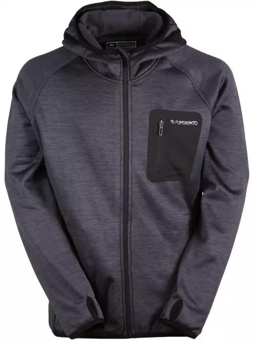 pulover polar pt. barbati Fundango HERMON Hooded Fleece negru 2
