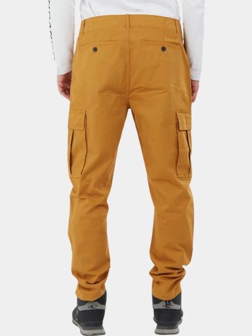 pantaloni cargo pt. barbati Fundango Chuck Cargo Pants galben 3