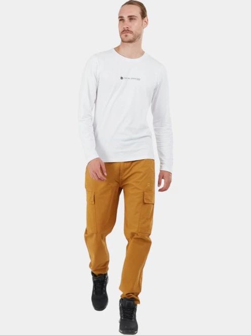 pantaloni cargo pt. barbati Fundango Chuck Cargo Pants galben 4