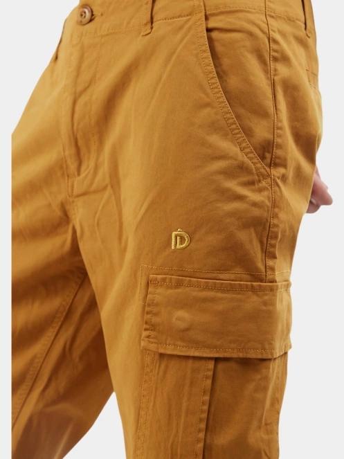 pantaloni cargo pt. barbati Fundango Chuck Cargo Pants galben 5