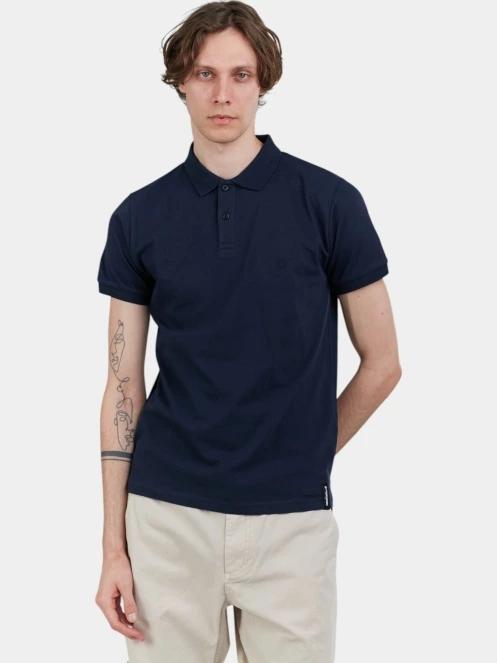 tricou cu guler pt. barbati Fundango Incognito Mono Poloshirt albastru inchis 2